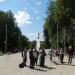 Главная аллея парка в городе Истра