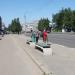 Автобусная остановка в городе Великие Луки