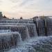 Искусственный водопад в городе Минск