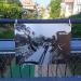 Old railway line memorial photo in Tel Aviv-Yafo city
