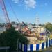 Стройка автомобильного моста через р. Преголю в городе Калининград