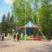 Зона аттракционов в городе Курган