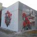 Известный мурал на патриотическую тему в городе Донецк
