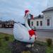 Памятник лебедю в городе Балтийск