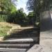 Лестница с запертыми воротами в городе Сочи