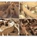 Remains of treasury in Al Riyadh city
