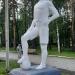 Скульптура «Футболист» в городе Екатеринбург