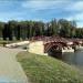 Пешеходный мост в городе Лида