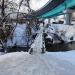 Пешеходный мост в городе Москва
