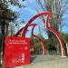 Vodafone Pedestrian Bridge in Tirana city