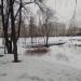 Пешеходный мост на Захарьинских прудах в городе Москва