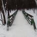 Пешеходный мост через ручей в городе Москва
