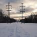 Просека ЛЭП в городе Москва