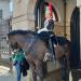Cavalry post at Horse Guards in London city