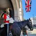 Cavalry post at Horse Guards in London city