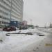 Открытый участок теплосетей в городе Череповец