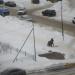 Открытый участок теплосетей в городе Череповец