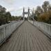 Suspension foot bridge in Brest city