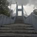 Suspension foot bridge in Brest city