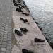 Shoes on the Danube Bank in Budapest city