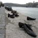 Shoes on the Danube Bank in Budapest city