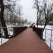 Пешеходный мост в городе Москва