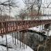 Пешеходный мост в городе Москва