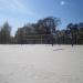 Summer beach sports area in the Gorky Park