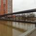 Пешеходный мост через пруд на реке Теребенке в городе Чехов
