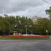 Газон с цветником в городе Москва