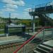 Пешеходный мост через железную дорогу в городе Воронеж
