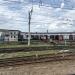 Здание локомотивного депо веерного типа в городе Пермь