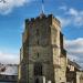 Church of St Mary the Virgin (lt) in Eastbourne city