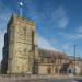 Church of St Mary the Virgin (lt) in Eastbourne city