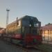 Маневровый тепловоз с электрической передачей ЧМЭ2 в городе Энгельс