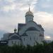 Строящийся постоянный храм святых благоверных князей Петра и Февронии Муромских в Марьине в городе Москва
