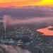 Reservoir lake in Magadan city