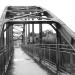 IJzeren passerelle in Ronse city