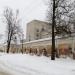 Фрагмент ограды бывшего Благовещенского монастыря с привратными и западными угловыми башнями в городе Бежецк