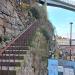 Stairs to the bridge leading to the observation deck in Stockholm city