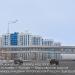 Строящийся надземный пешеходный переход в городе Москва
