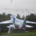 Самолет Су-27 в городе Череповец