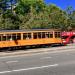 Trolley Bus Stop in San Francisco, California city