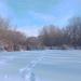 Касторовое озеро в городе Энгельс