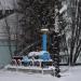 Макет паровоза Черепановых в городе Новоалтайск
