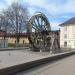 Antikes Wasserrad in Stadt Traunstein