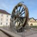Antikes Wasserrad in Stadt Traunstein