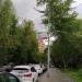 Фонарный столб с указателем «Район Ивановское» в городе Москва