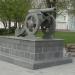 Пушка на постаменте в городе Полоцк