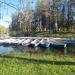 Причал лодочной станции в городе Гатчина